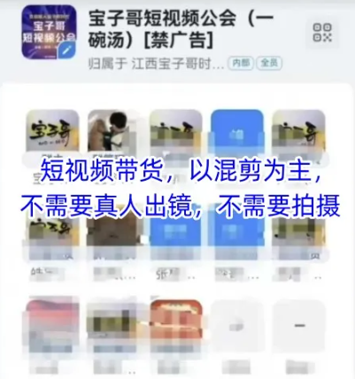 宝子哥头部团队短视频带货，以混剪为主，不需要真人出镜，不需要拍摄【更新26年1月】